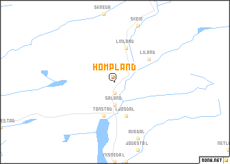 map of Hompland