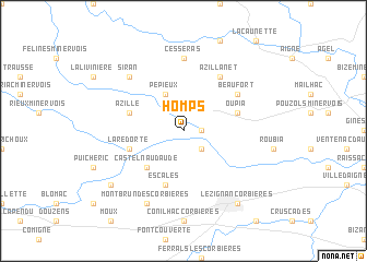 map of Homps