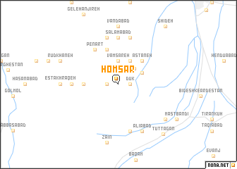map of Homsār