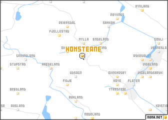 map of Homsteane