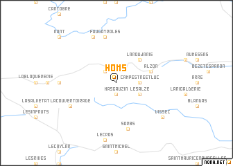 map of Homs