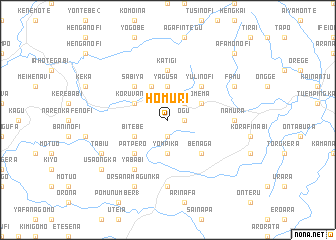 map of Homuri