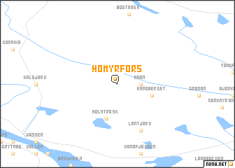 map of Hömyrfors