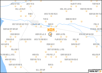 map of Høm