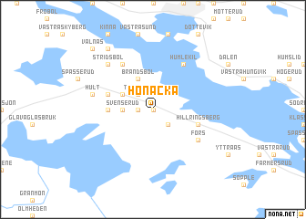 map of Hönacka