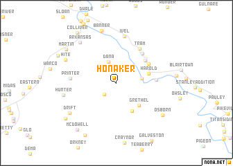 map of Honaker