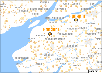 map of Honam-ni