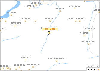 map of Honam-ni