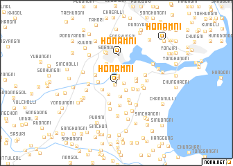 map of Honam-ni