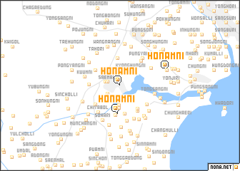 map of Honam-ni