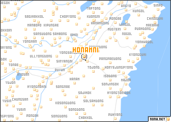 map of Honam-ni