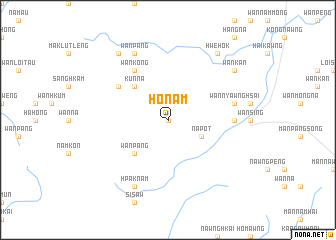 map of Ho-nam