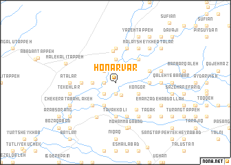 map of Honarvar