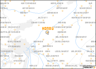 map of Honau