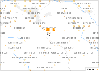 map of Honau