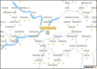 map of Honawng