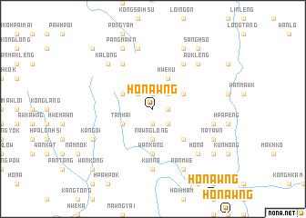 map of Honawng