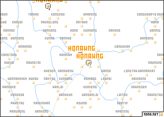 map of Honawng