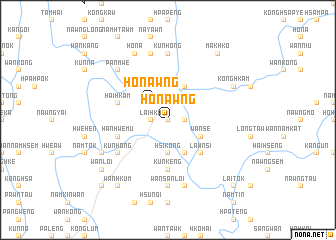 map of Honawng