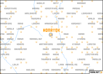 map of Hona Yok