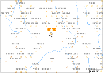 map of Honā