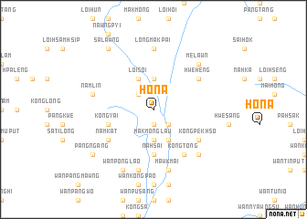 map of Hona