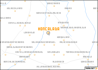 map of Honcalada