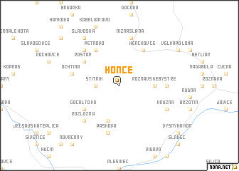 map of Honce