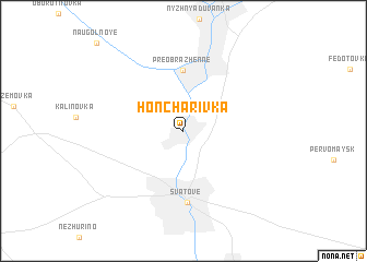 map of Honcharivka