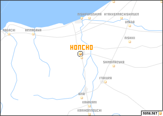 map of Honchō