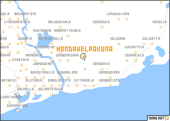 map of Hondawelpokuna