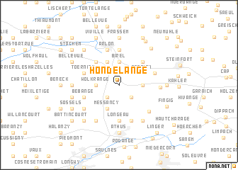 map of Hondelange