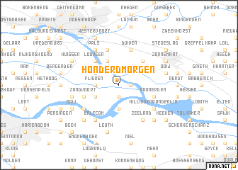 map of Honderdmorgen