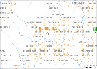 map of Hondones