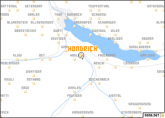 map of Hondrich