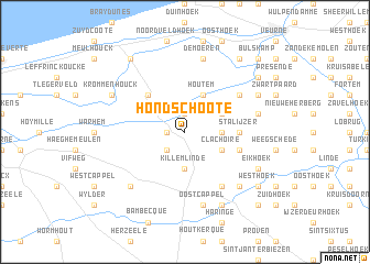 map of Hondschoote