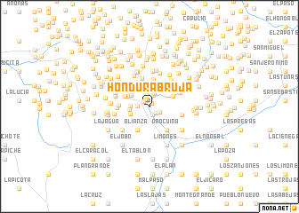 map of Hondura Bruja