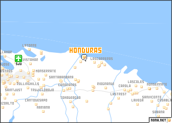 map of Honduras