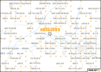 map of Honduras