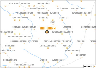 map of Hondura