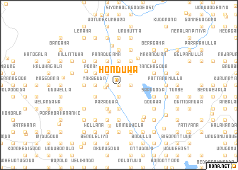 map of Honduwa