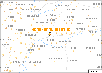 map of Honehun Number Two