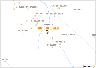 map of Honek-eBālā