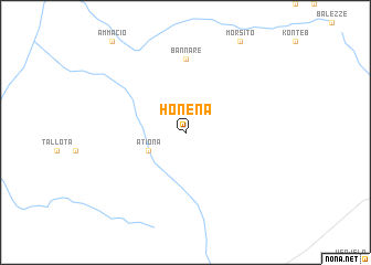 map of Honena