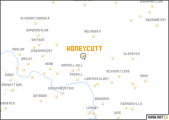 map of Honeycutt