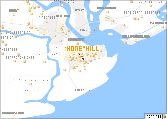 map of Honey Hill