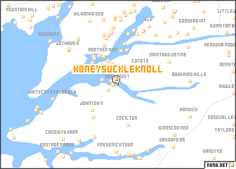 map of Honeysuckle Knoll