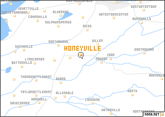 map of Honeyville