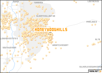 map of Honeywood Hills