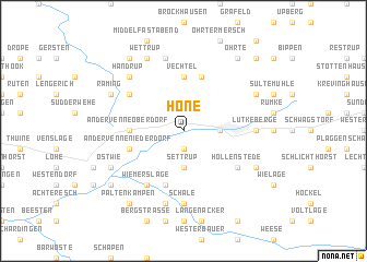 map of Höne